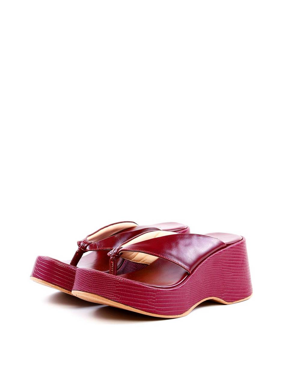 Tamanco de Dedo Plataforma - Vinho SDI-11957 - VI