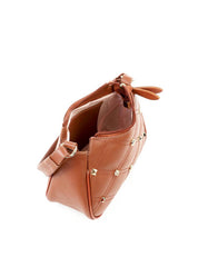 Bolsa Clutch com Alça Tiracolo Removível em Matelassê e Spikes - Castor BSI-5966 - CS