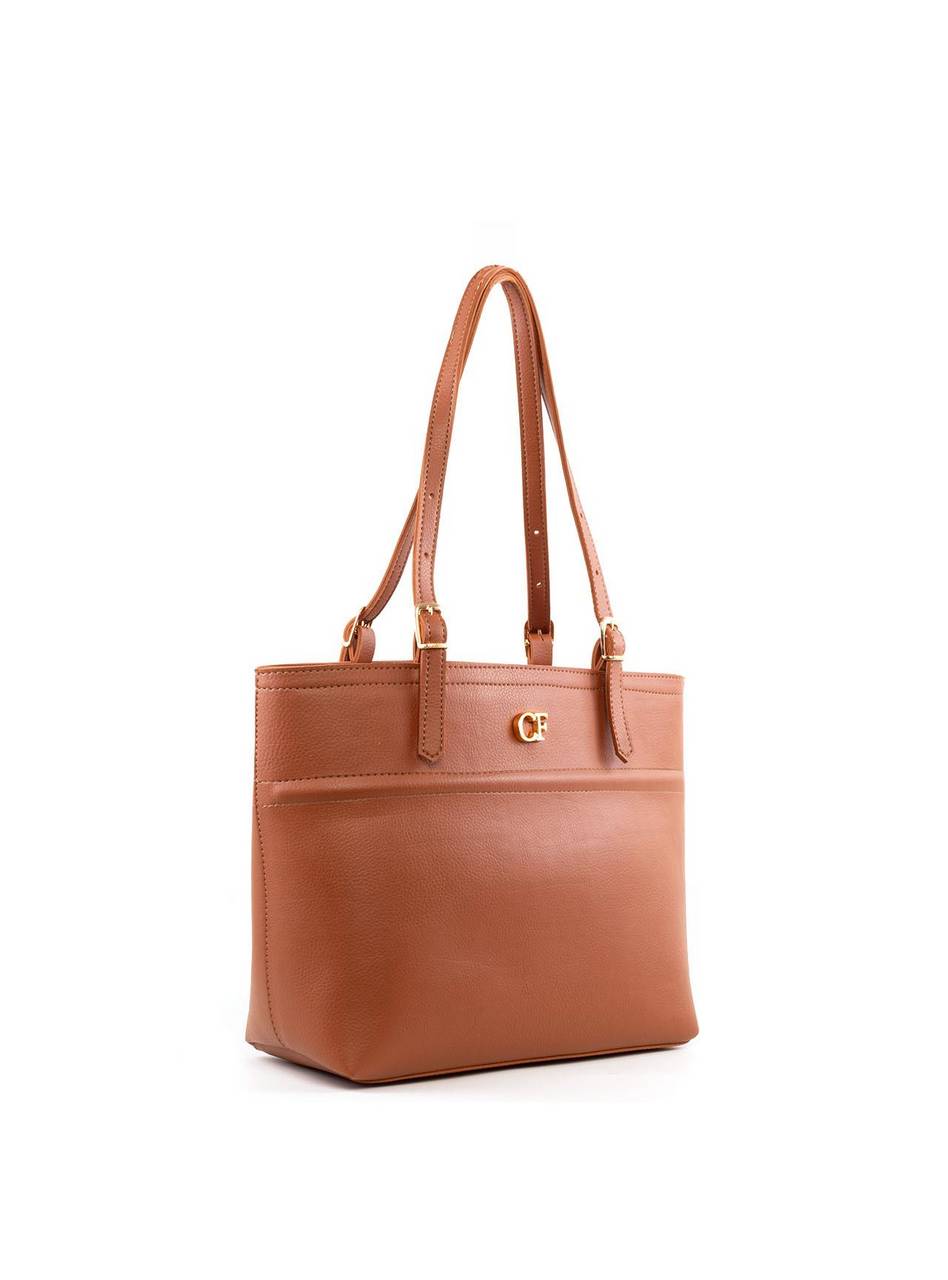Bolsa Shopper Detalhe Costura e Alça Fivelas - Castor BSI-6376 - CS