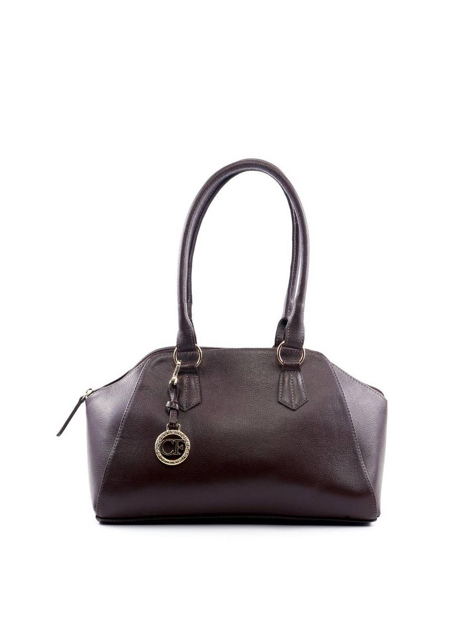 Bolsa Tote com Detalhe de Chaveiro CF - Cacau BSI-6176 - CA