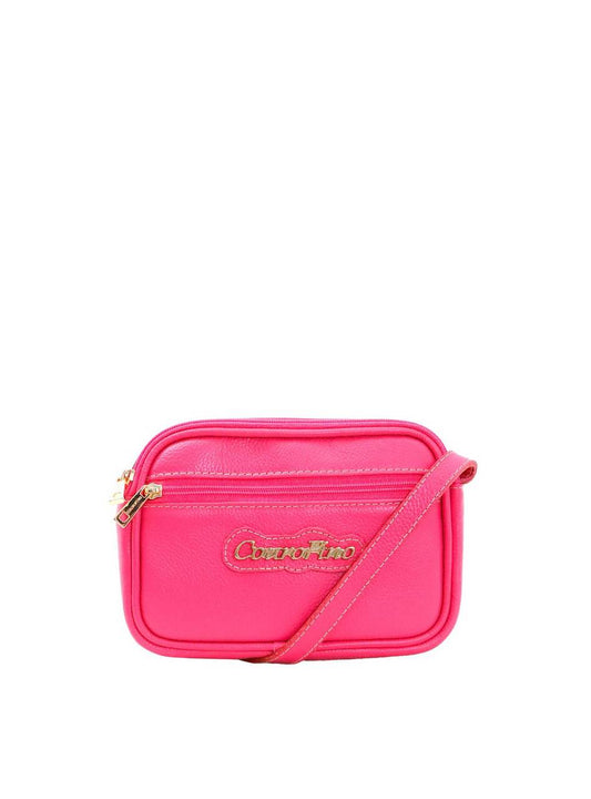 Bolsa Clutch Couro Pequena Transversal Ziper Pink BSI-5677 - PK