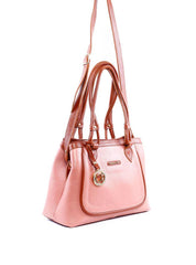Bolsa Alderice Tote Detalhe Costura e Bag Charm - Nude BSI-6322 - NU