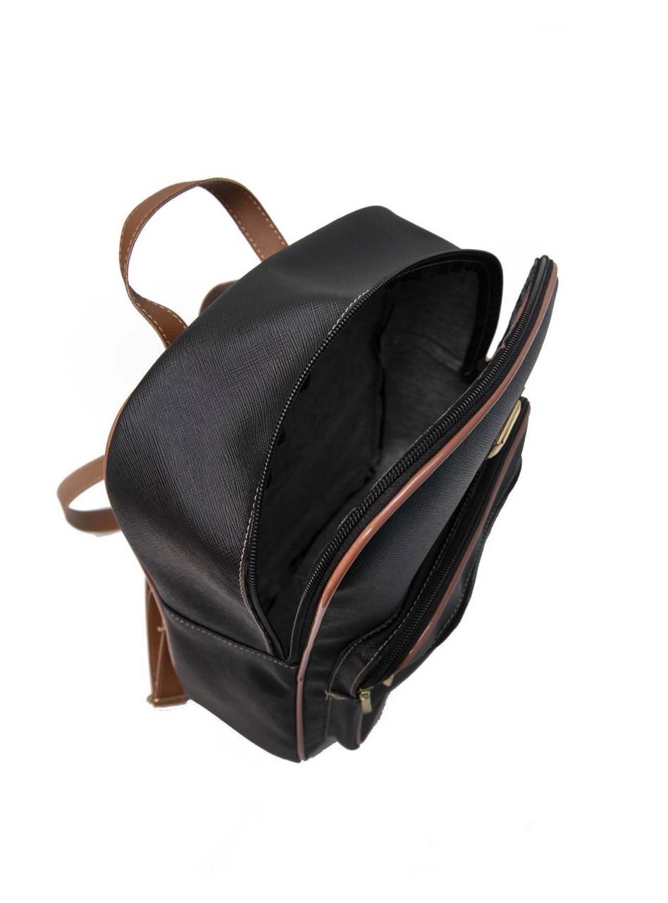 Mochila Feminina Casual Média Bolsos Externos Preta MEI-384 - PR