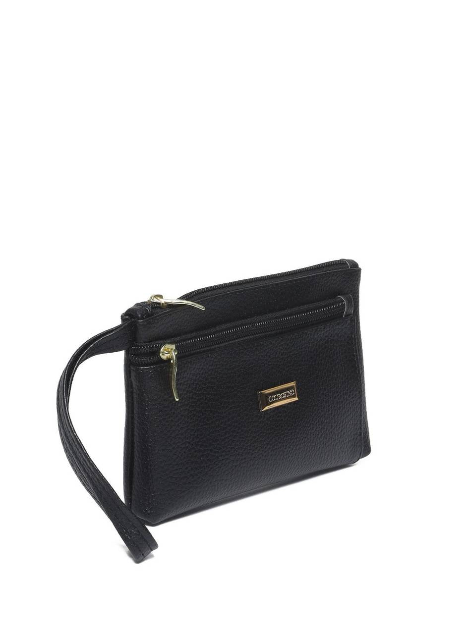 Bolsa Clutch Com Zipper de Puxador - Preta BSI-5385 - PR