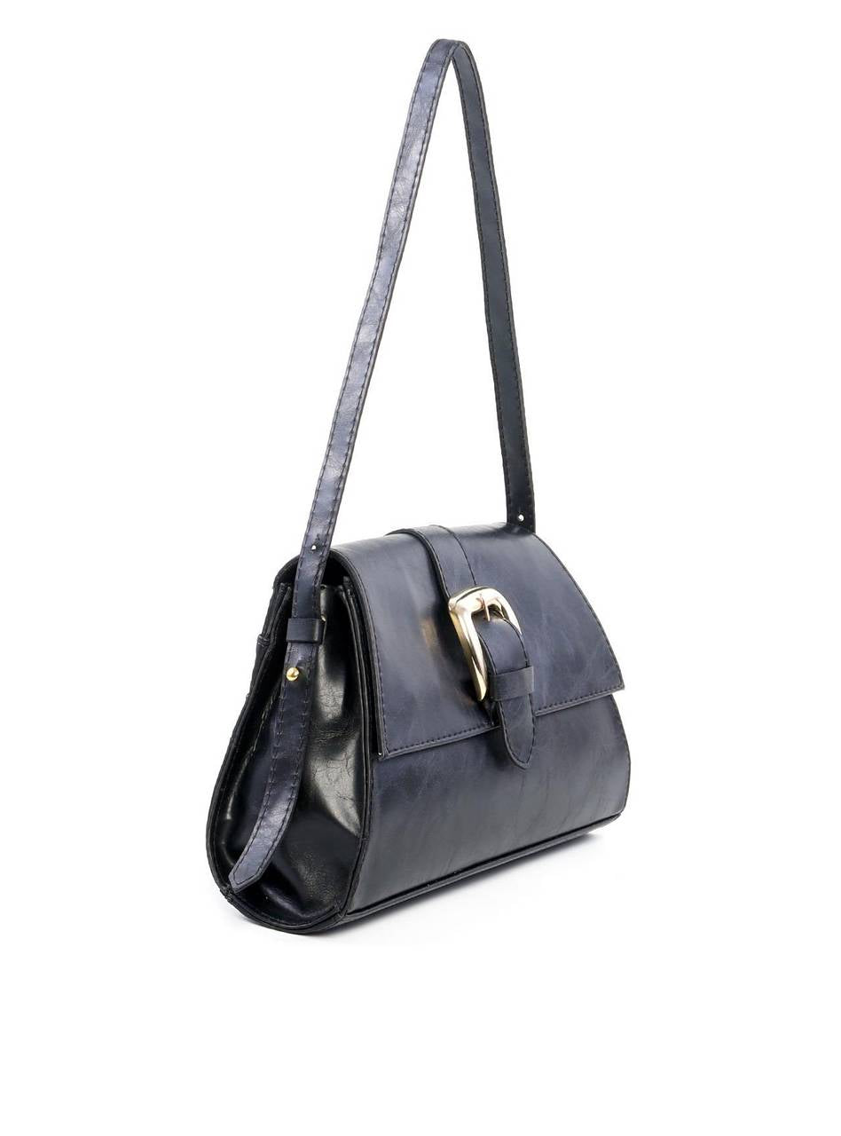 Bolsa Satchel com Maxi Fivela - Preta BSI-6164 - PR