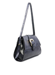 Bolsa Satchel com Maxi Fivela - Preta BSI-6164 - PR