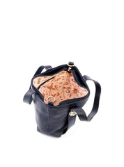Bolsa Tote com Alça Dupla e Enfeite de Flor - Preta BSI-6111 - PR