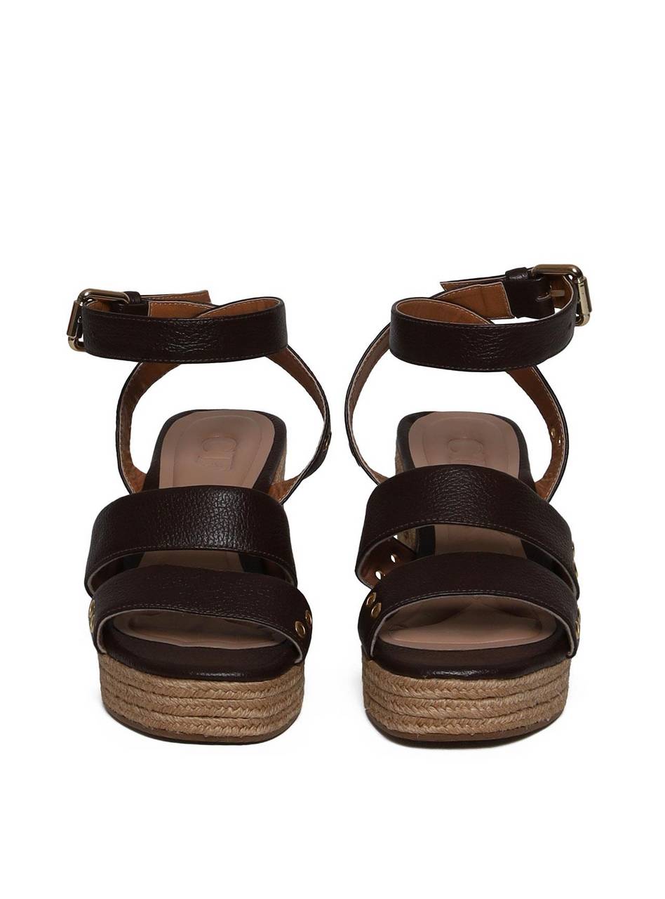 Sandália Plataforma com Cordas e Ilhóes - Cacau SDI-11671 - CA