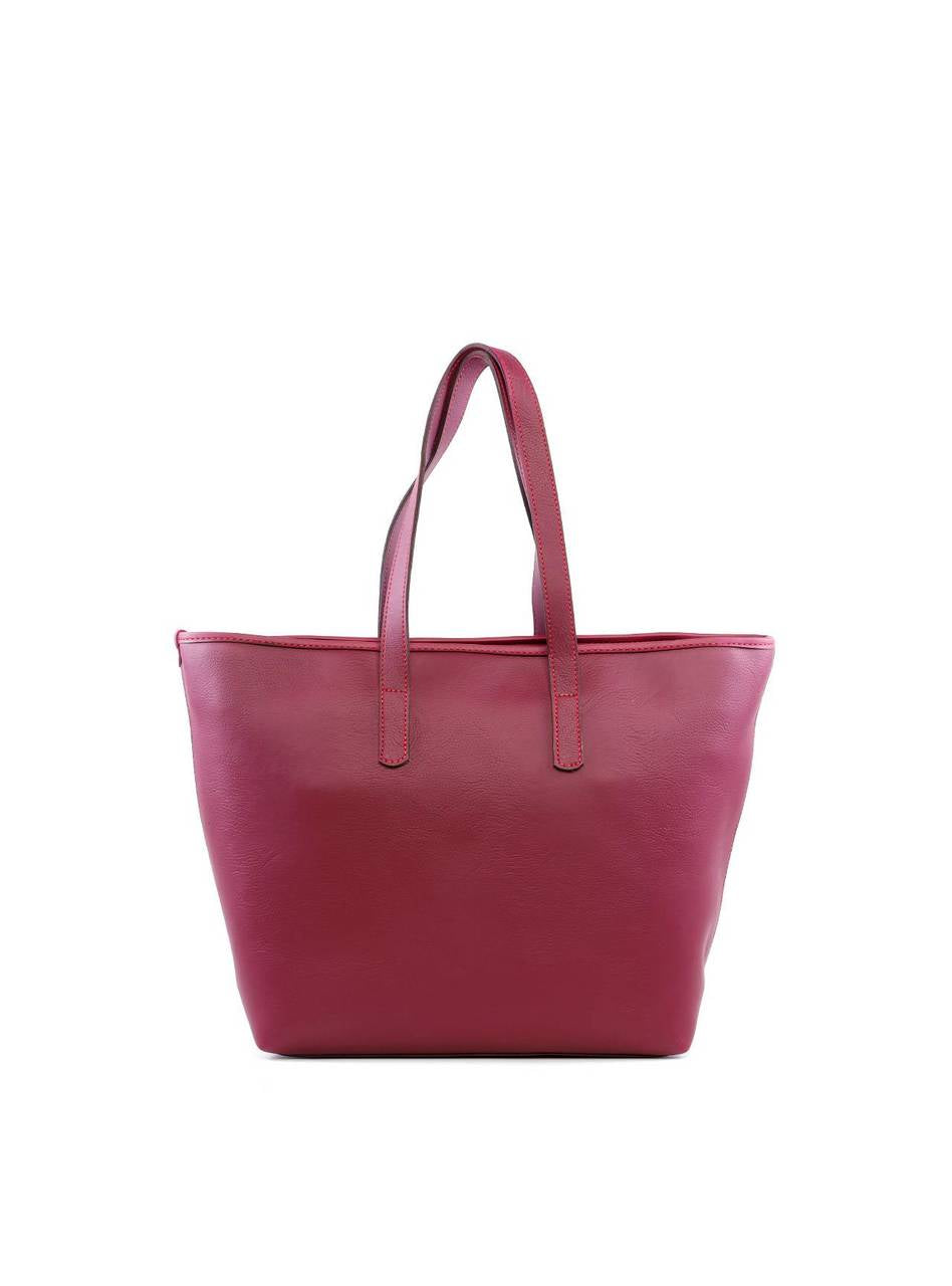 Bolsa Shopper com Fivela e Costura - Vinho BSI-6224 - VI