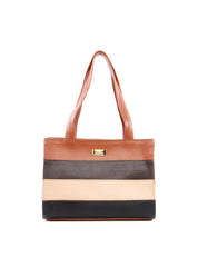 Bolsa Tote Estruturada com Retalhos - Castor BSI-6464 - CS