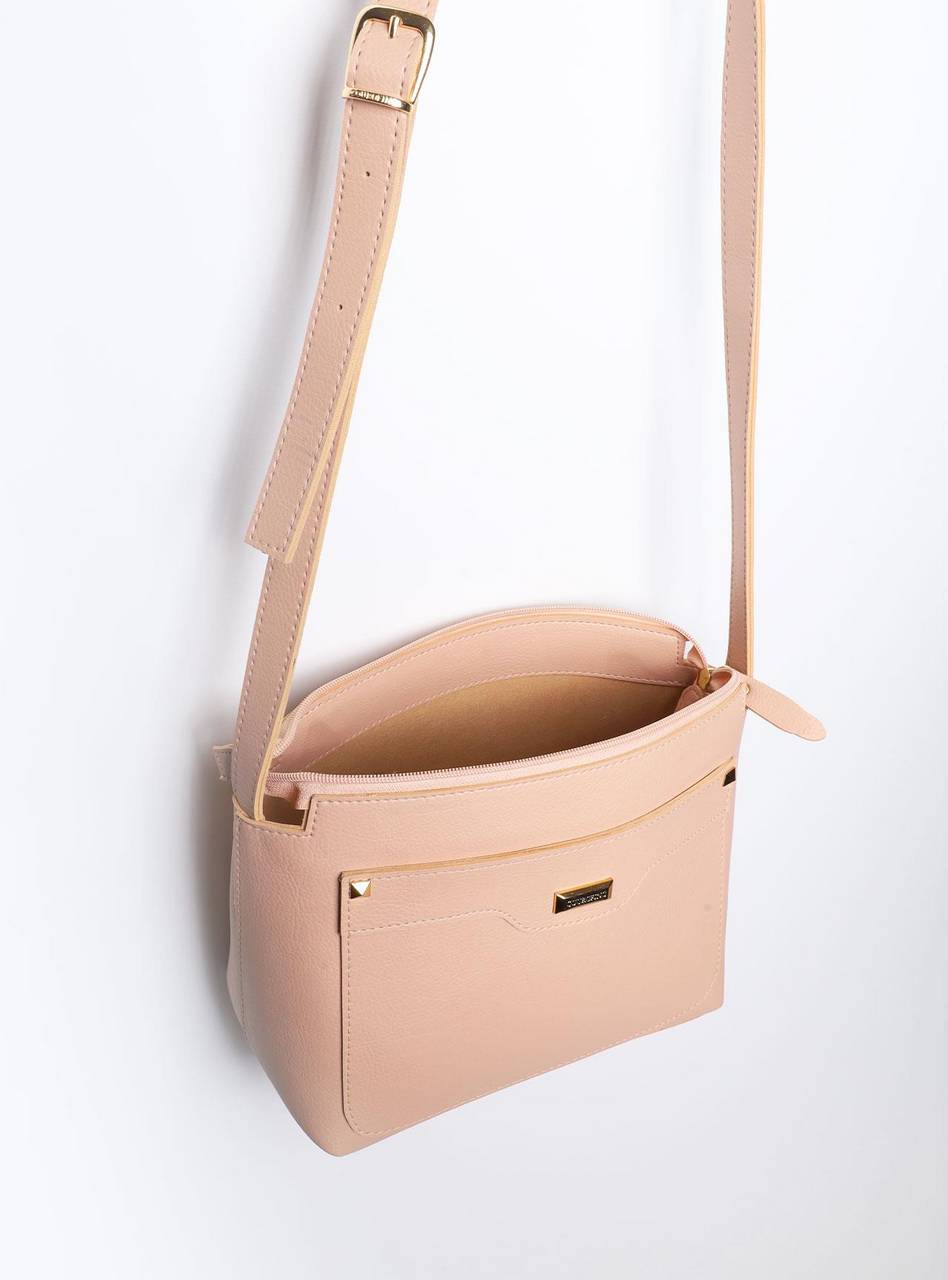 Bolsa Tote Média Transversal Nude BSI-5856 - NU