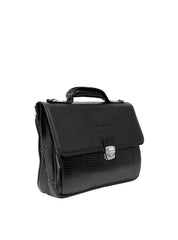 Pasta Masculina Executiva Couro Preta PTI-141 - PR