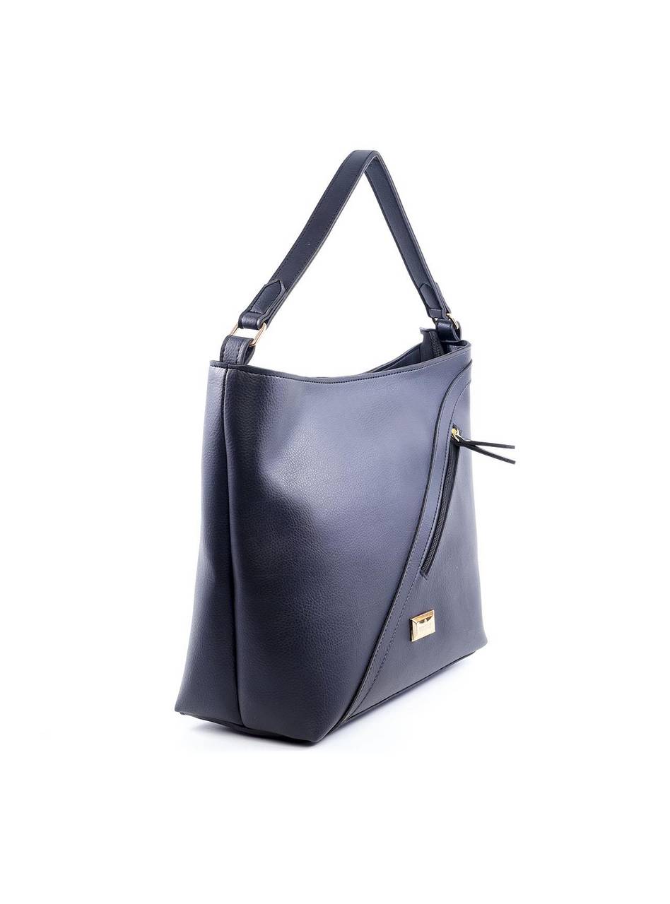 Bolsa Hobo de Mão com Detalhes - Preta BSI-6103 - PR