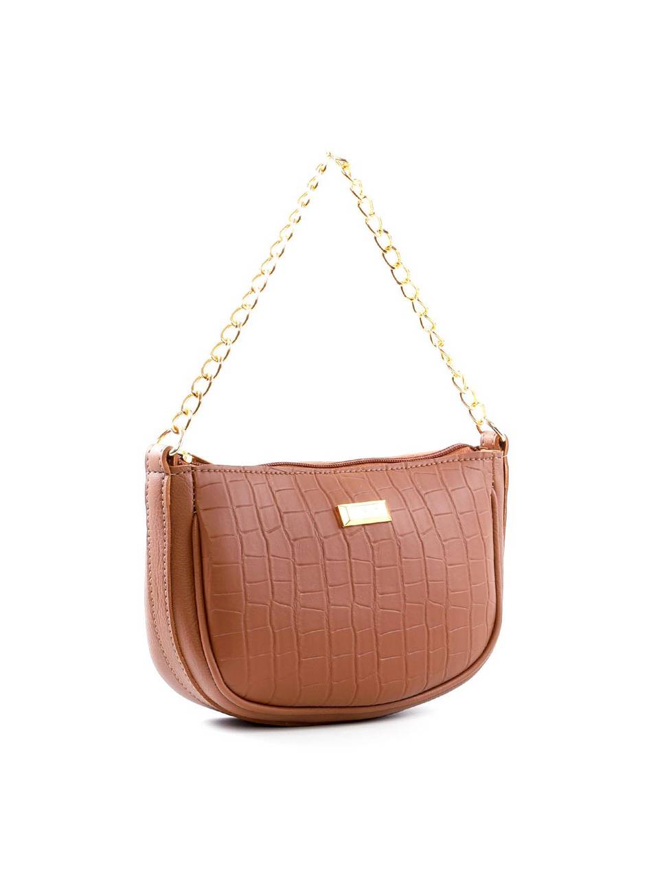 Bolsa Hobo Pequena com Alça Dupla - Castor BSI-6433 - CS