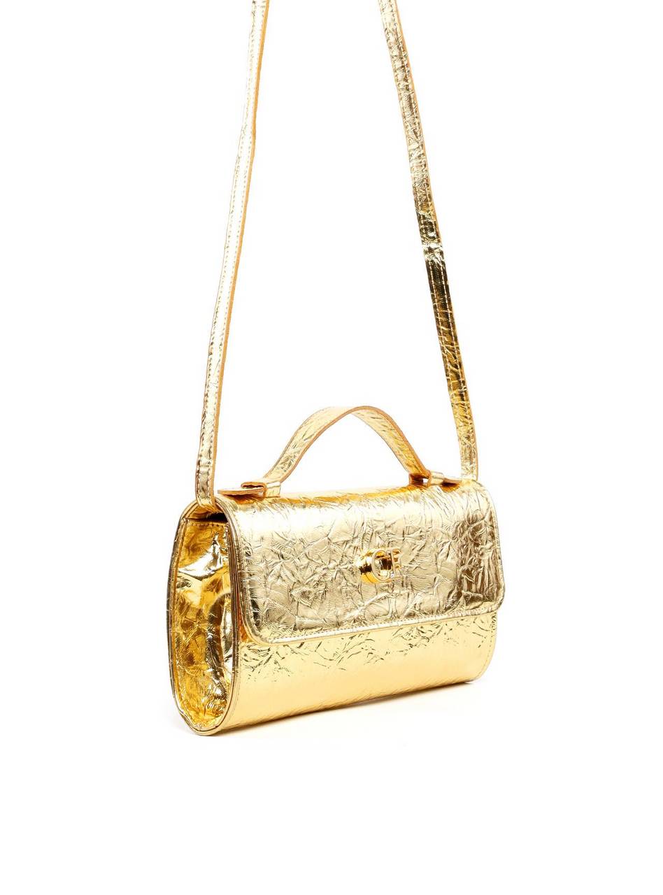 Bolsa Satchel Retangular Pequena - Ouro BSI-6246 - AU