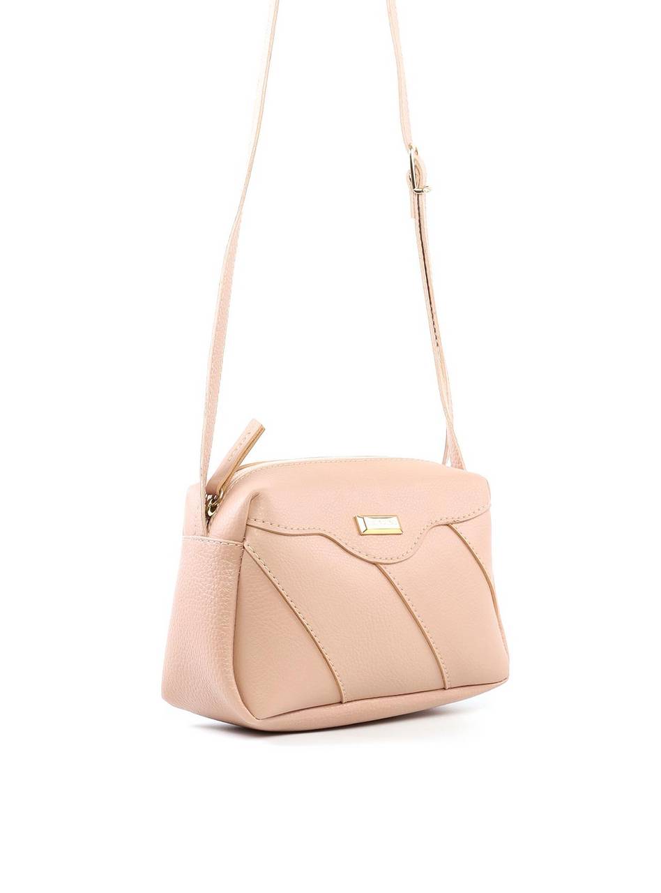 Bolsa Bag Pequena com Retalhos - Nude BSI-6409 - NU