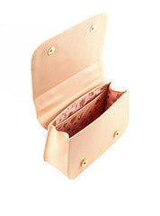 Bolsa Satchel Detalhe Tela Frontal Alça Nó - Nude BSI-6378 - NU