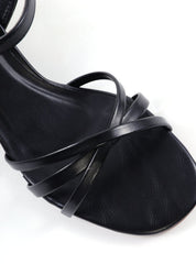 Sandália Salto Cone com Tiras Entrelaçadas Metalizadas SDI-12251 - PR