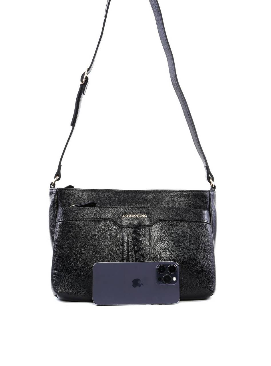 Bolsa Tote Transversal Média com Trança Frontal BSI-6489 - PR