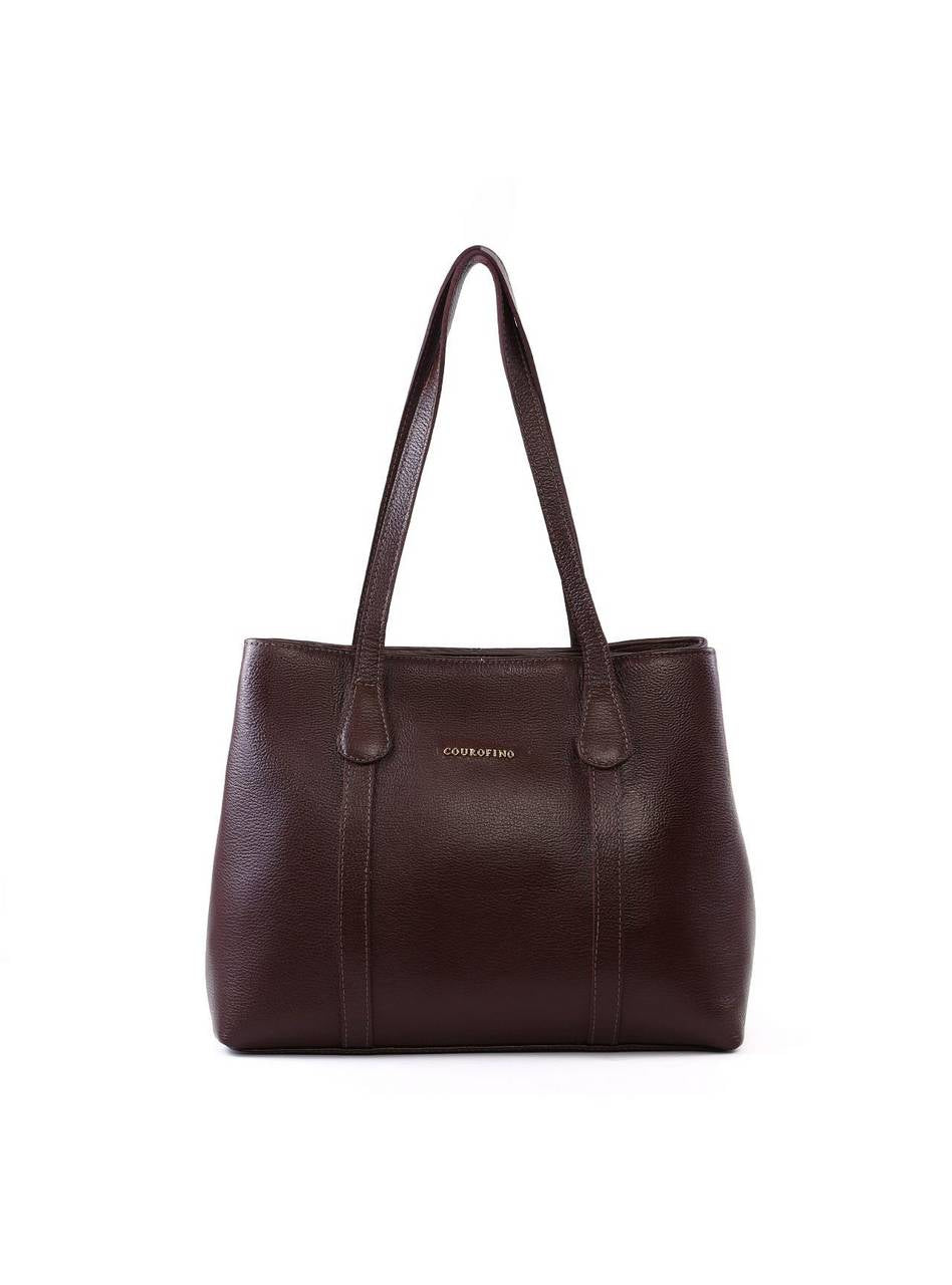 Bolsa Shopper Grande Couro Divisórias Cacau BSI-5686 - CA