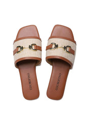 Sandália Feminina Rasteira Slide - Castor SDI-11624 - CS