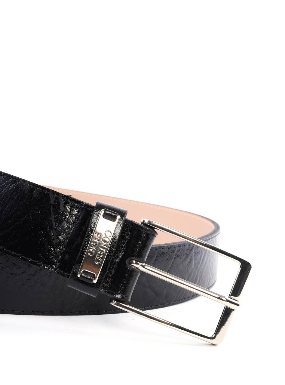 Cinto Masculino Largo Couro Preto CTI-933 - PR