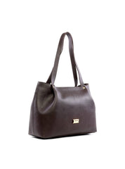 Bolsa Tote com Detalhe Drapeado - Cacau BSI-6241 - CA