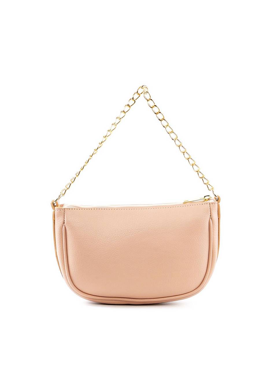 Bolsa Hobo Pequena com Alça Dupla - Nude BSI-6433 - NU