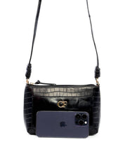 Bolsa Tote Pequena com Nó - Preta BSI-6446 - PR