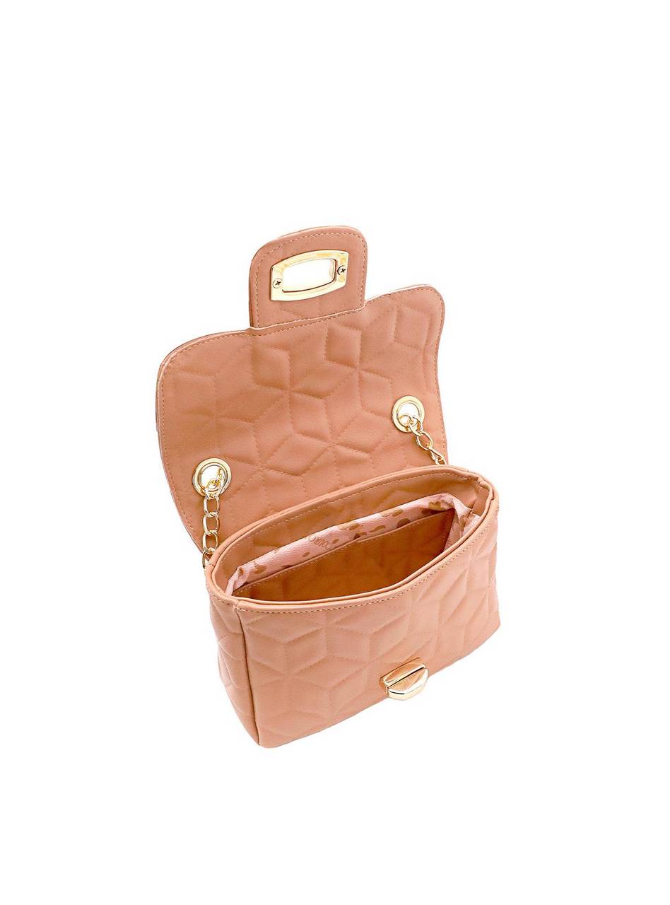 Bolsa Saddle Transversal Corrente Nude BSI-5493 - NU