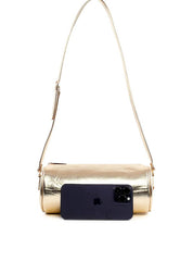 Bolsa Baguete Pequena Bowling - Ouro BSI-6457 - AU
