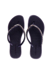 Chinela de Dedo com Strass - Preta SD-11792 - PR