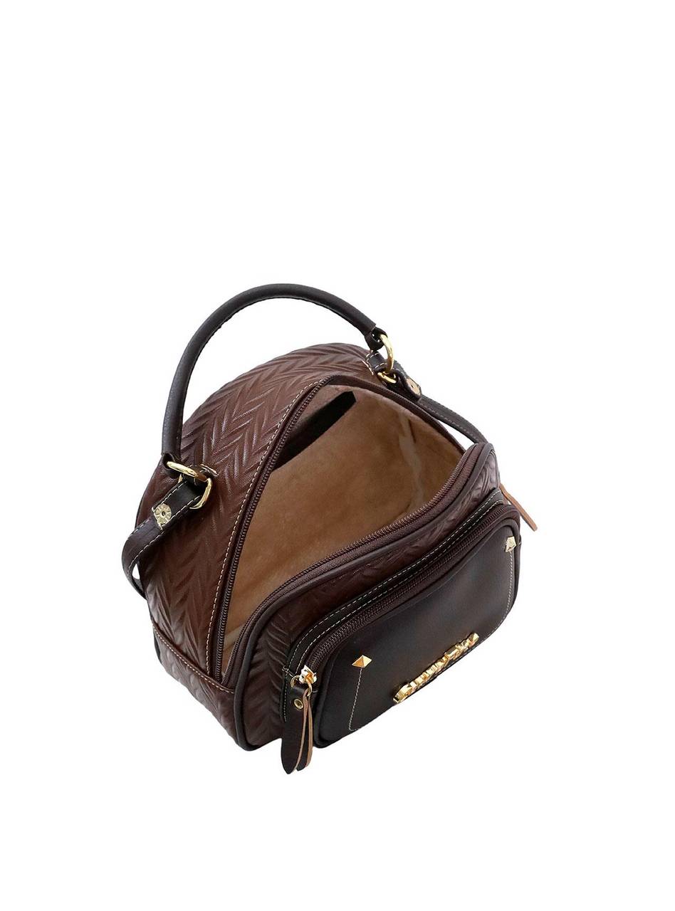Bolsa Tote Média Transversal Zíper Frontal Cacau BSI-5684 - CA