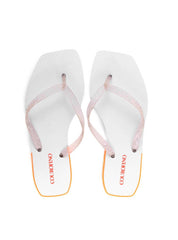 Chinela Bico Quadrado - Branca SD-11289 - BR
