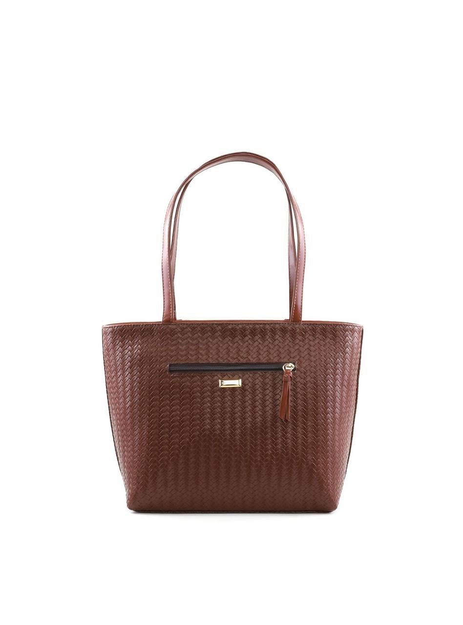 Bolsa Shopper com Tressê e Fivela - Cacau BSI-6421 - CA