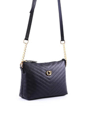 Bolsa Carteira Transversal com Costura - Preta BSI-6318 - PR