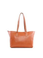 Bolsa Shopper em Tressê com Big Charm Removível - Castor BSI-6186 - CS