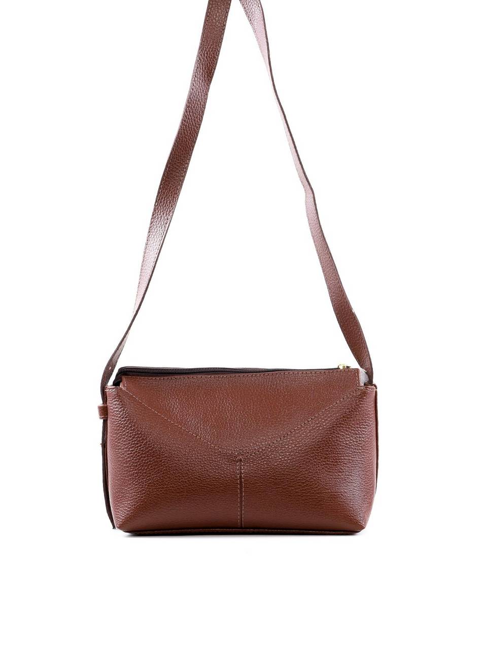 Bolsa Tote Transversal com Costura Frontal - Cacau BSI-6451 - CA