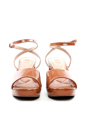Sandália Salto Bloco Meia Pata Verniz - Castor SDI-11756 - CS