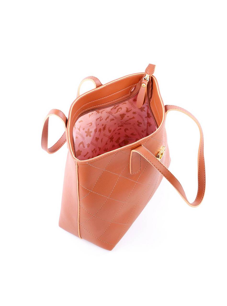 Bolsa Shopper Tiracolo Metalasse com Detalhes de Costura - Castor BSI-6064 - CS