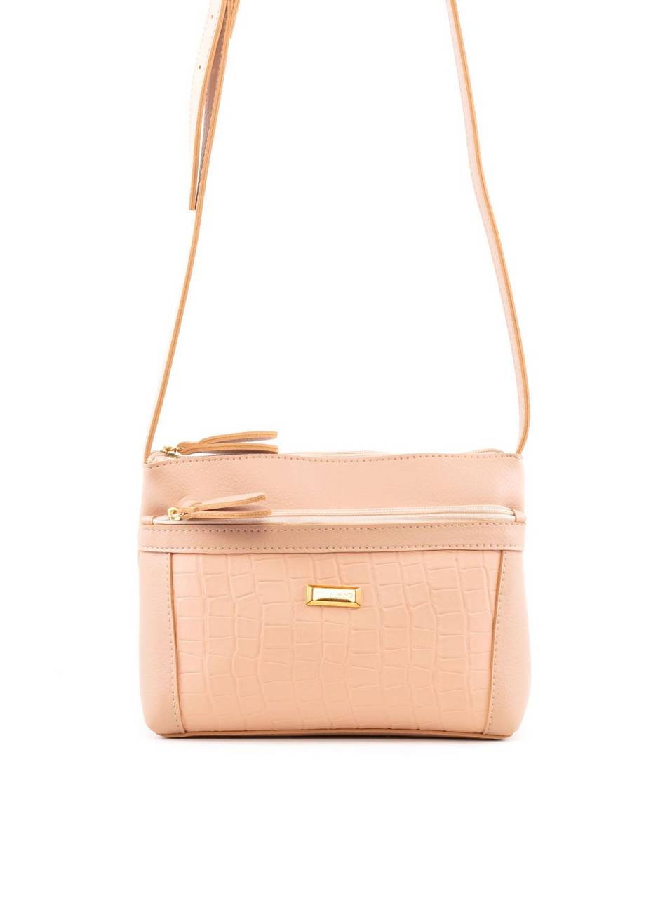 Bolsa Clutch Transversal Pequena Nude BSI-5828 - NU