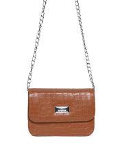 Bolsa Saddle Pequena Estruturada Alça Transversal Castor BSI-5724 - CS