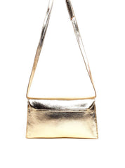 Bolsa Satchel Transversal Retangular - Ouro BSI-6324 - AU