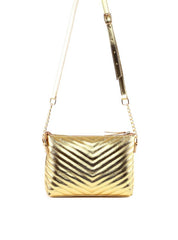 Bolsa Carteira Transversal com Costura - Ouro BSI-6318 - AU