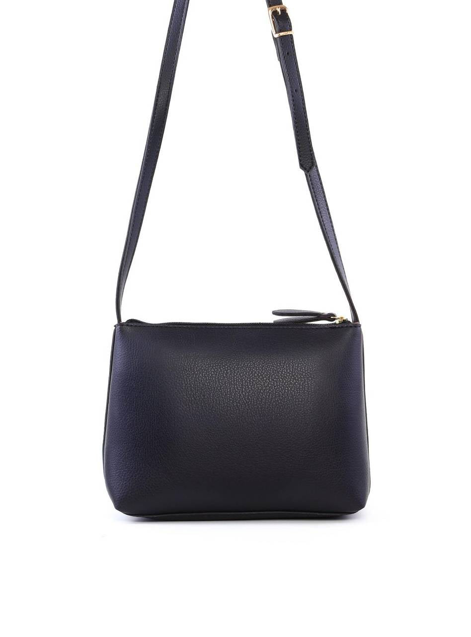 Bolsa Carteiro Transversal com Bolso Frontal - Preta BSI-6191 - PR