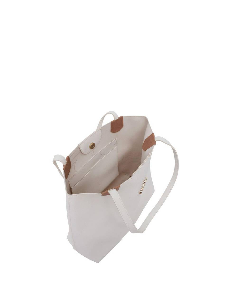 Bolsa Shopper Média Tiracolo Frente Lisa Branca BSI-5139 - BR