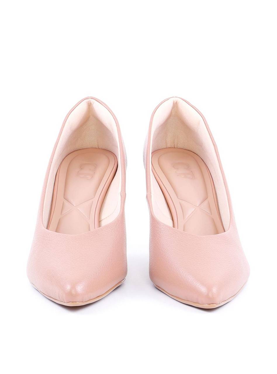 Scarpin Salto Cromado e Bico Fino - Nude SDI-11690 - NU