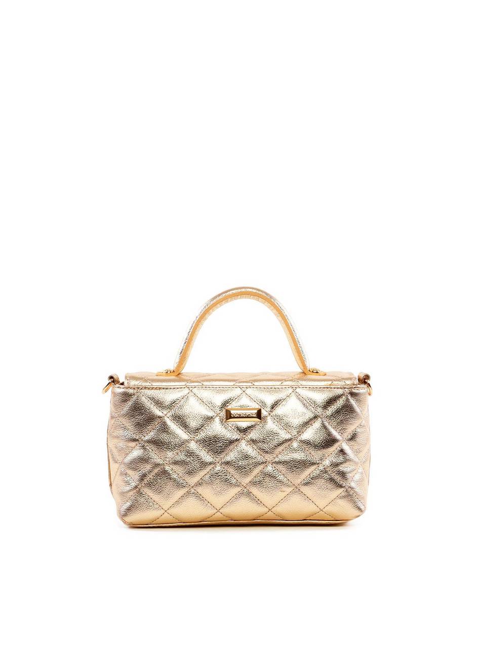 Bolsa Satchel Pequena com Matelassê e Fecho Giratório BSI-6505 - AU