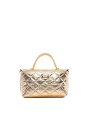 Bolsa Satchel Pequena com Matelassê e Fecho Giratório BSI-6505 - AU