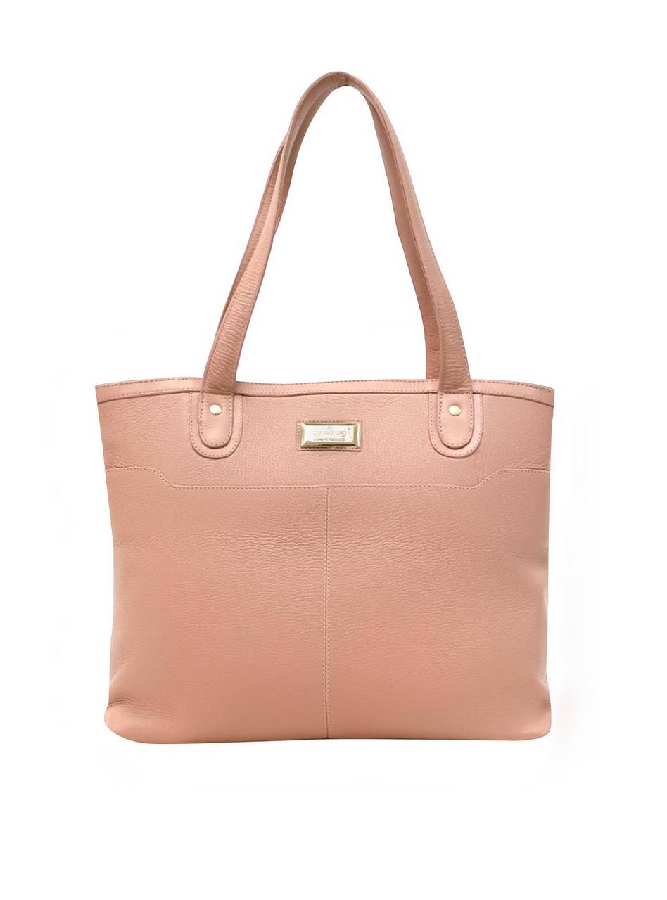 Bolsa Tote Tiracolo Couro Tiras Nude BSI-3984 - NU